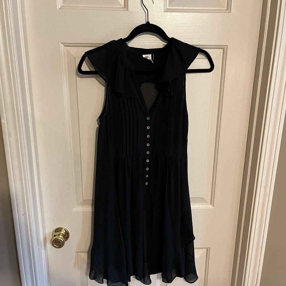Anthropologie Akemi + kin sheer tunic with buttons